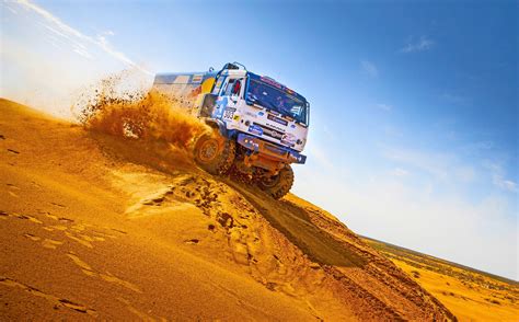 Rally, desert, racing, truck, vehicle HD Wallpaper