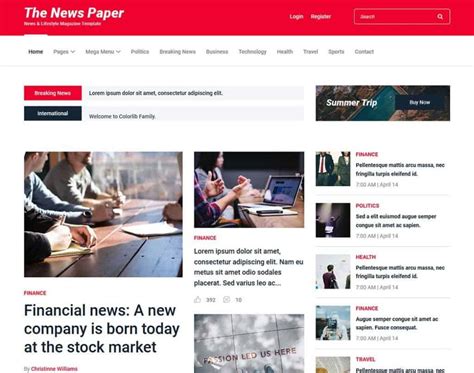 Free News Website Templates