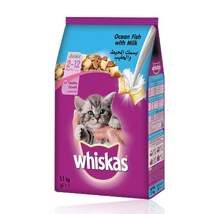 Our Products | Whiskas® Dry Food Kitten with Ocean Fish and Milk