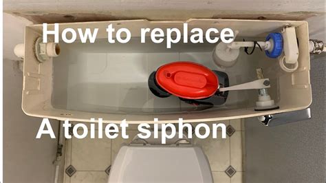 REPLACE A TOILET SIPHON, how to replace or repair a broken toilet siphon diaphragm, plumbing/DIY ...