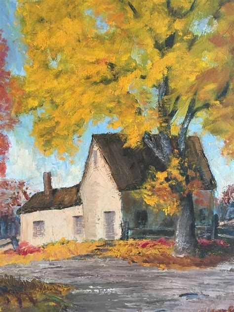 Fall Scene Painting - Etsy