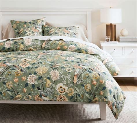 Bloom Floral Print Cotton Pillow Shams | Pottery Barn