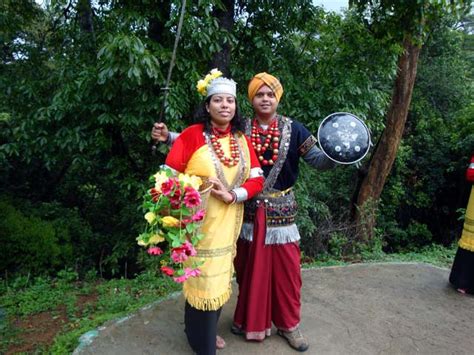 Me and Husband in traditional Khasi dress of Meghalaya - Ghumakkar ...