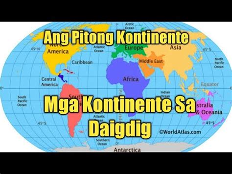 Mga Kontinente Sa Daigdig - YouTube