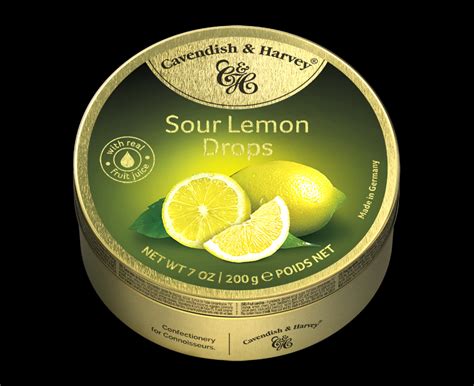 Sour Lemon Drops 200g | Cavendish & Harvey