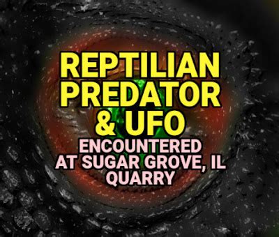 A couple is fishing at a suburban quarry near Chicago when they encounter a reptile-like ...