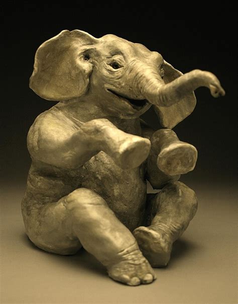 29 best Clay: Elephant Sculpture images on Pinterest | Elephant sculpture, Elephants and Ceramic ...