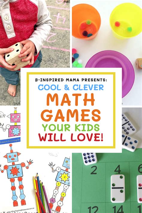 55 Cool Maths Games Your Kids Will Love! • B-Inspired Mama