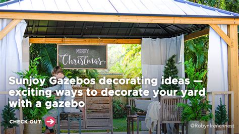 Sunjoy Gazebos decorating ideas — exciting ways to decorate your yard with a gazebo