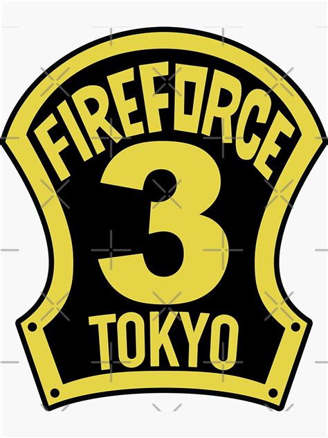 "Fire Force Company 3" Sticker for Sale by KennaDesigns | Redbubble