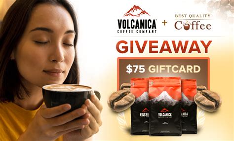 Volcanica Coffee Giveaway Hosted by Best Quality Coffee: $75 Gift Card Prize - Best Quality Coffee