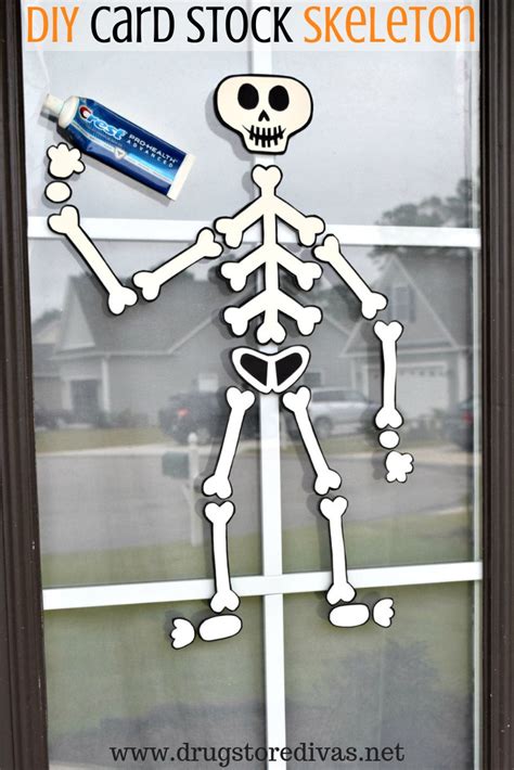 DIY Card Stock Skeleton | Drugstore Divas