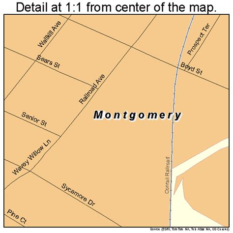 Montgomery New York Street Map 3648142