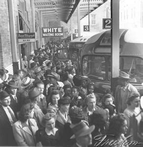 Freedom: A History of US. See It Now. Segregated Bus Station | PBS