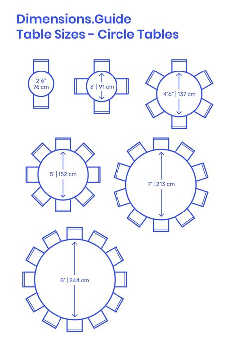 6 Person Round Dining Table