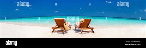 Beautiful tropical beach on exotic island at Maldives Stock Photo - Alamy