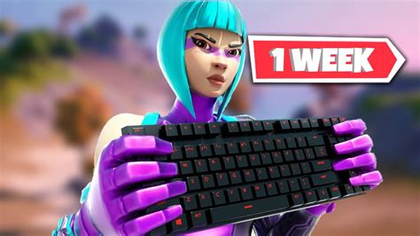 1 Week Progression From Ps4 To Pc (keyboard & Mouse) Fortnite Battle Royale - YouTube