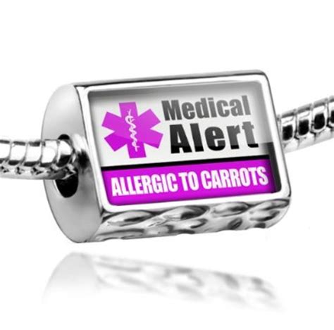 Pandora Allergic To Carrots Medical Alert Charm