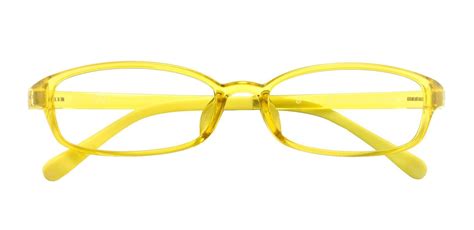 Henny Oval Single Vision Glasses - Yellow | Men's Eyeglasses | Payne ...