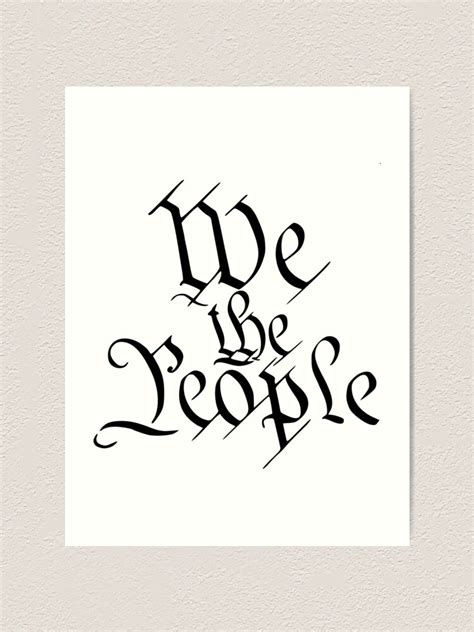 "We the People" Art Print for Sale by CIVILMOB | Redbubble