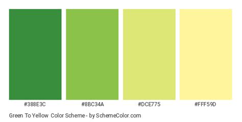 Green To Yellow Color Scheme » Green » SchemeColor.com