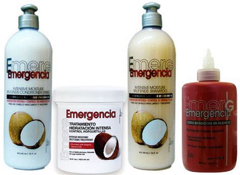 4-piece Emergencia Intensive Moisture with Coconut Combo/Set (Dominican Hair) | Dominican hair ...