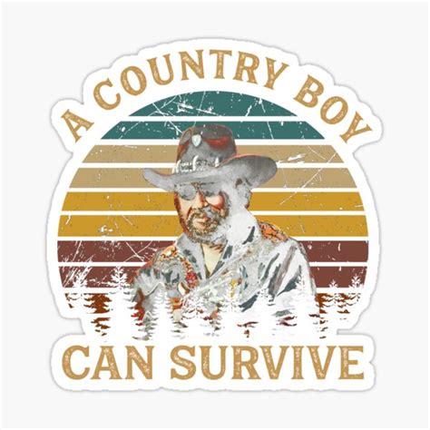 "A Country Boy Can Survive" Sticker for Sale by HarrisonBaker | Redbubble