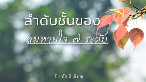 ลำดับชั้นของลมหายใจ ๗ ระดับ | ลมหายใจมีความสัมพันธ์กับสมาธิอย่างไร ...