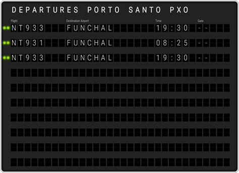 Porto Santo Airport Departures [PXO] Flight Schedules & departure