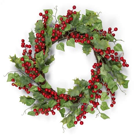 20 " Holly, Ivy & Berry Wreath | Departments | DIY at B&Q | Berry wreath, Wreaths, Christmas ...