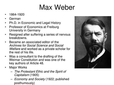 PPT - The Sociology of Max Weber PowerPoint Presentation, free download ...