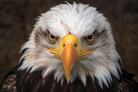 Premium AI Image | Closeup of a perched bald eagle eyes sharply focused ...