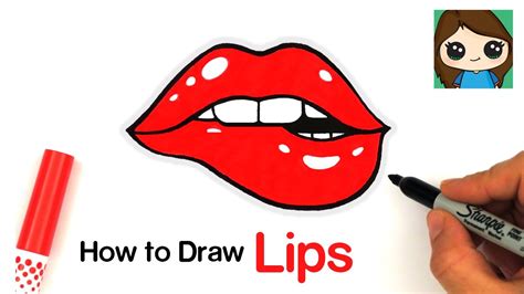 How to Draw Lips Easy - YouTube