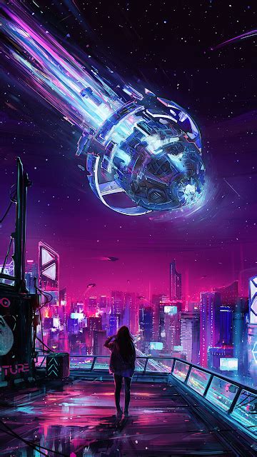 cyberpunk beautiful purple wallpaper for cell phone | Cyberpunk city, Phone wallpaper, Cyberpunk ...