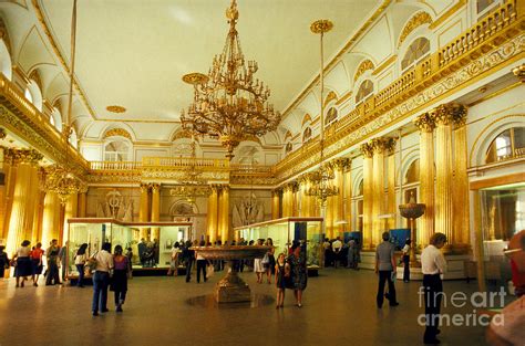 Inside a Grand Ballroom at The Hermitage Winter Palace, Buildi Photograph by Wernher Krutein ...