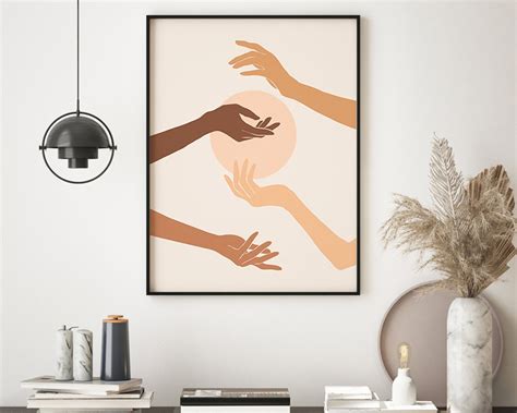 Diversity Hands Wall Art Equality Print Boho Hands Abstract | Etsy