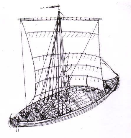 Pin by Ja on Viking knarr replica | Viking longship, Ship drawing ...