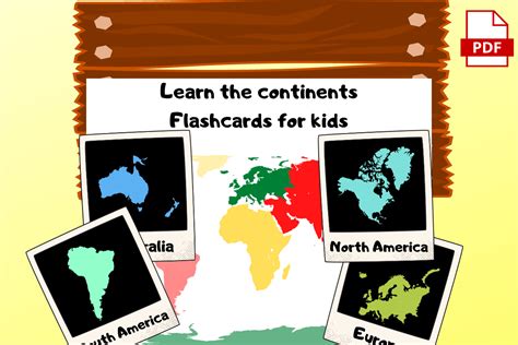 Continent Learning Game for Toddlers Graphic by DigitalsHandmade ...