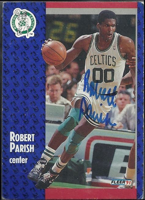 1991-92 Fleer Robert Parish autograph | Robert parish, Parish, Robert