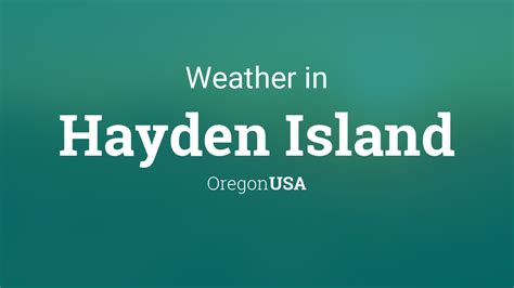 Weather for Hayden Island, Oregon, USA