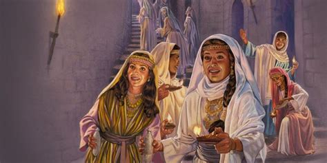 Illustration of the Ten Virgins (Matthew 25:1-13) | Life of Jesus | Matthew 25, Bible ...