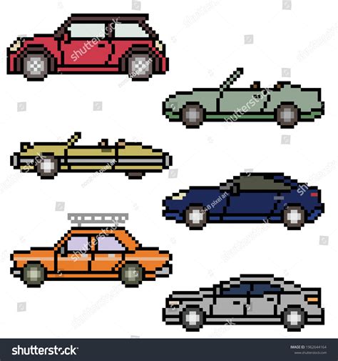 Pixel Art Various Car Side Stock Vector (Royalty Free) 1962644164 ...