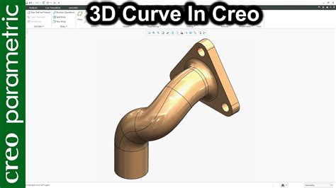 3d Curve in Creo Parametric - YouTube