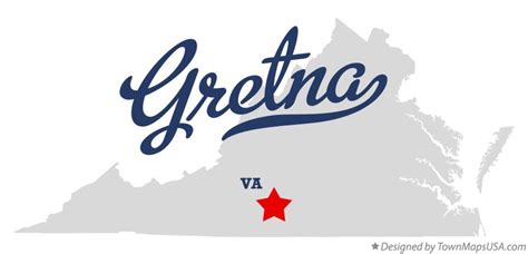 Map of Gretna, VA, Virginia