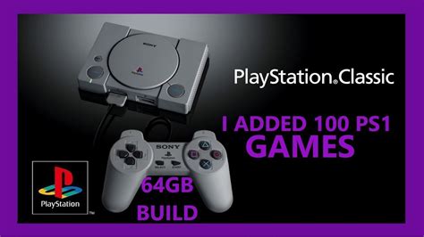 100 GAMES PS1 PS CLASSIC MINI MODDED HACKED 64GB BLEEMSYNC - RETRO PRO ...