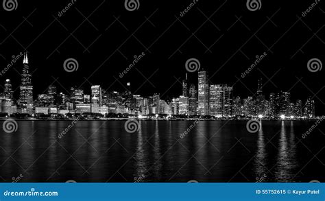 Chicago Skyline stock image. Image of skyline, chicago - 55752615