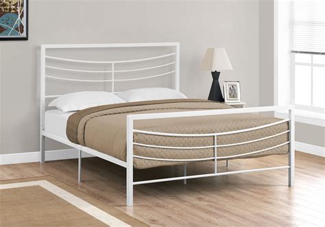 BED - QUEEN SIZE / WHITE METAL FRAME ONLY - Paramountfurniture