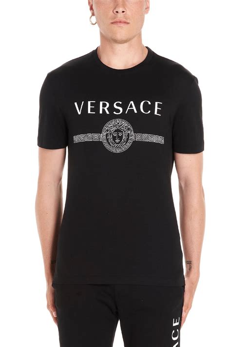 Versace Cotton Vintage Logo T-shirt in Black for Men - Lyst