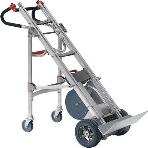 Magliner HDL360U-4W Heavy-Duty Powered Stair Climbing Hand Truck with Universal Handle and ...