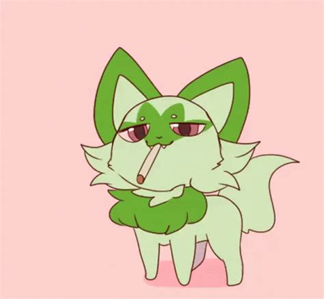 Sprigatito Pokemon GIF - Sprigatito Pokemon Weed Cat - Discover & Share ...